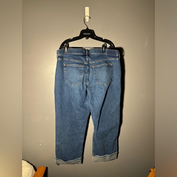 Abercrombie & Fitch The Baggy Low Rise Curve Love Jeans Size 16S - Picture 3 of 5